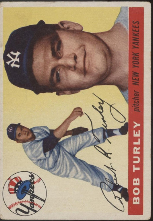 Bob Turley 1955 Topps #38 New York Yankees VG - Collector Store LLC