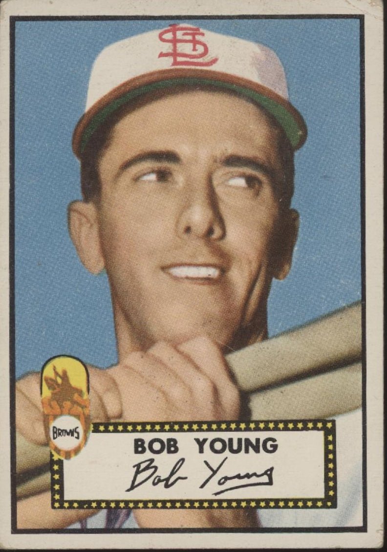 Bob Young 1952 Topps RC #147 St. Louis Browns VG - Collector Store LLC