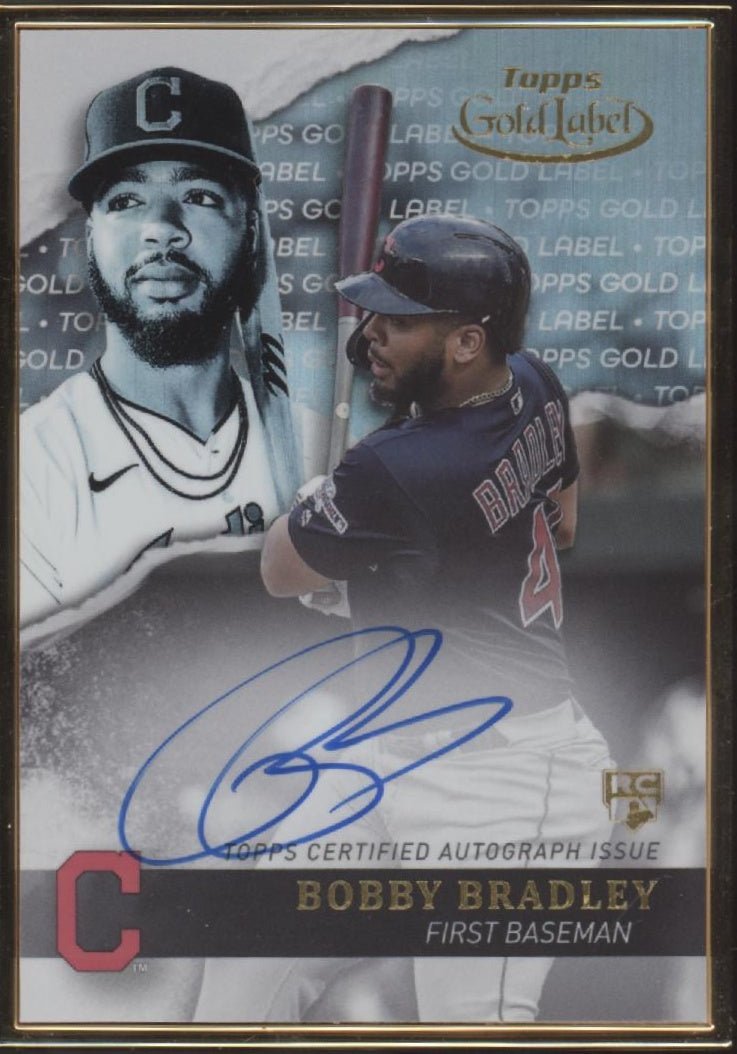 Bobby Bradley 2020 Topps Gold Label Framed RC Auto #GLA - BBR - Collector Store LLC