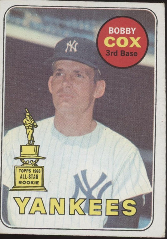 Bobby Cox 1969 Topps RC #237 New York Yankees VG - EX - Collector Store LLC