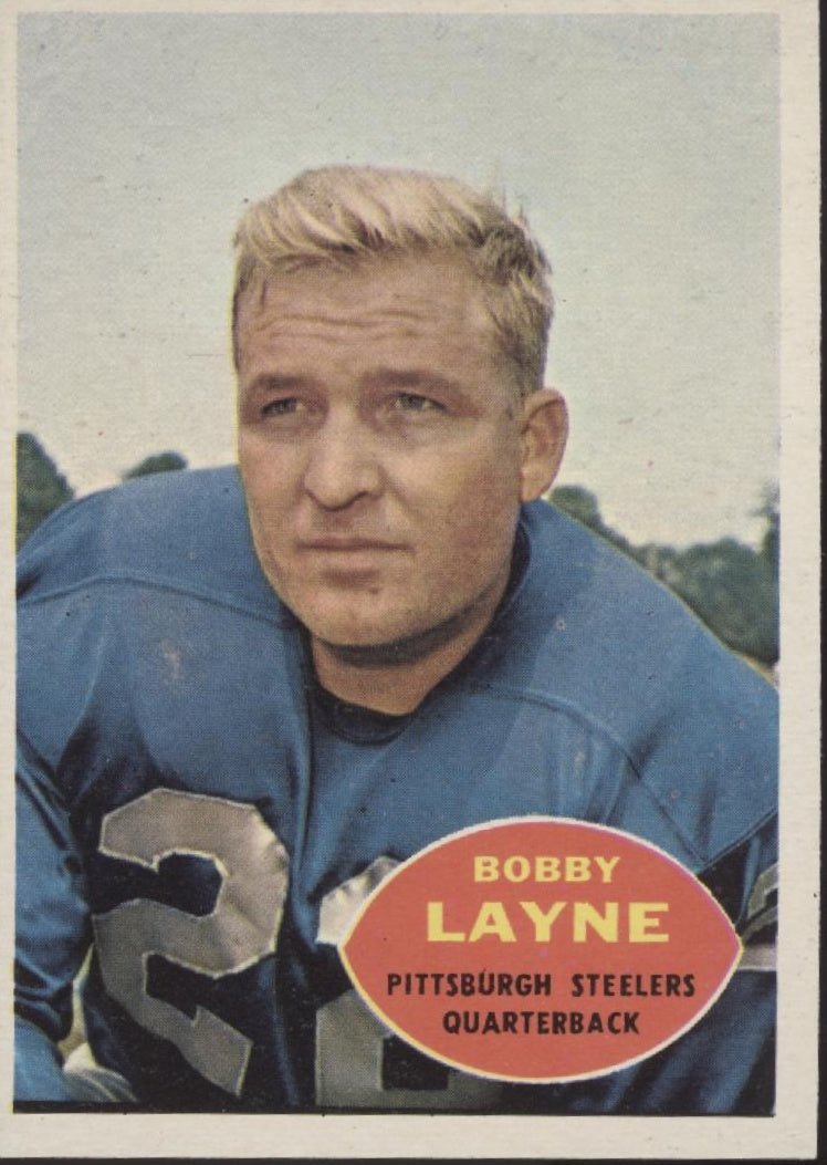 Bobby Layne 1960 Topps #93 Pittsburgh Steelers EX - Collector Store LLC