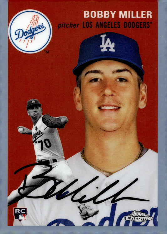 Bobby Miller 2023 Topps Chrome Platinum Refractor RC 26 - Collector Store LLC