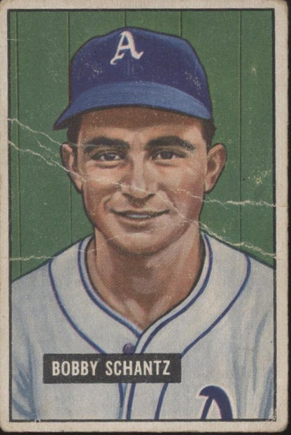 Bobby Schantz 1951 Bowman #227 Philadelphia Athletics GD #1 - Collector Store LLC