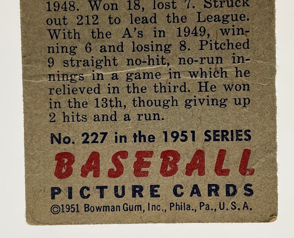 Bobby Schantz 1951 Bowman #227 Philadelphia Athletics GD #2 - Collector Store LLC
