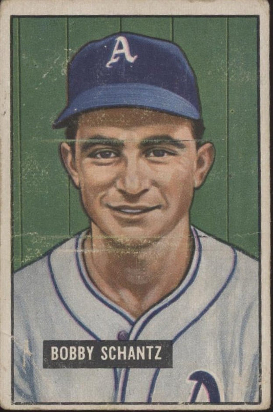 Bobby Schantz 1951 Bowman #227 Philadelphia Athletics GD #2 - Collector Store LLC