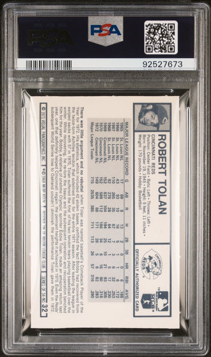 Bobby Tolan 1973 Kellogg's #32 PSA 9 - Collector Store LLC