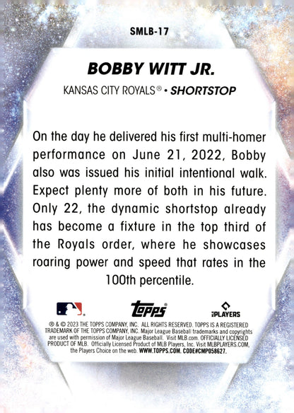 Bobby Witt Jr. 2023 Topps Series 1 Stars of MLB SMLB - 17 2 - Collector Store LLC
