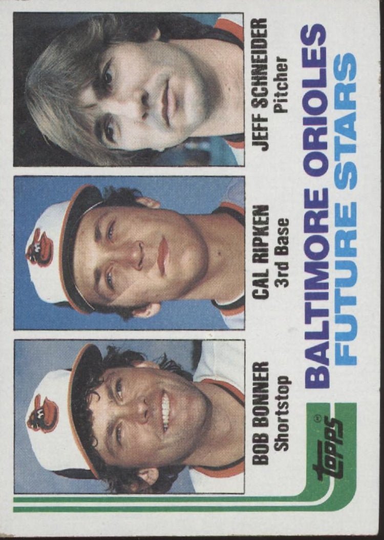 Bonner / Ripken / Schneider 1982 Topps Baltimore Orioles Future Stars #21 EX - Collector Store LLC