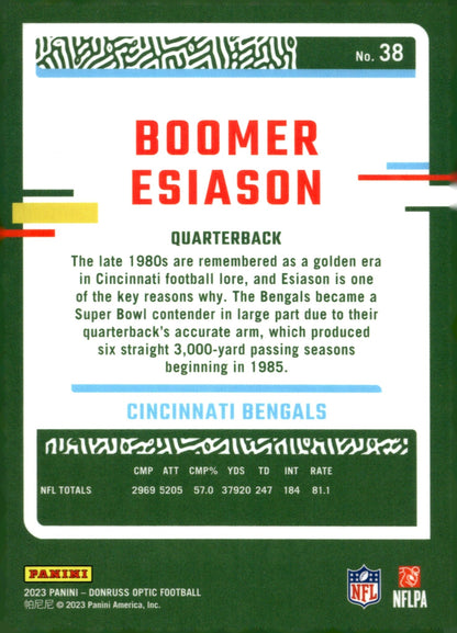 Boomer Esiason 2023 Panini Donruss Optic #38 - Collector Store LLC