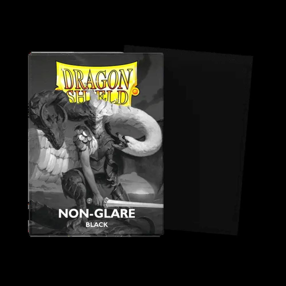 Dragon Shield 100ct Standard Matte Nonglare Black Sleeves