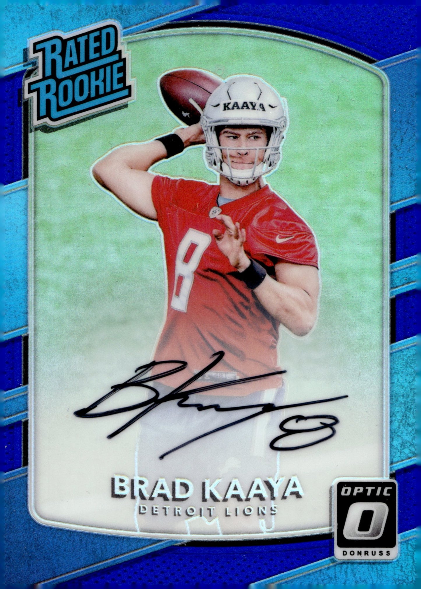 Brad Kaaya 2017 Panini Donruss Optic Rated Rookie Refractor RC 46/75 #173 - Collector Store LLC