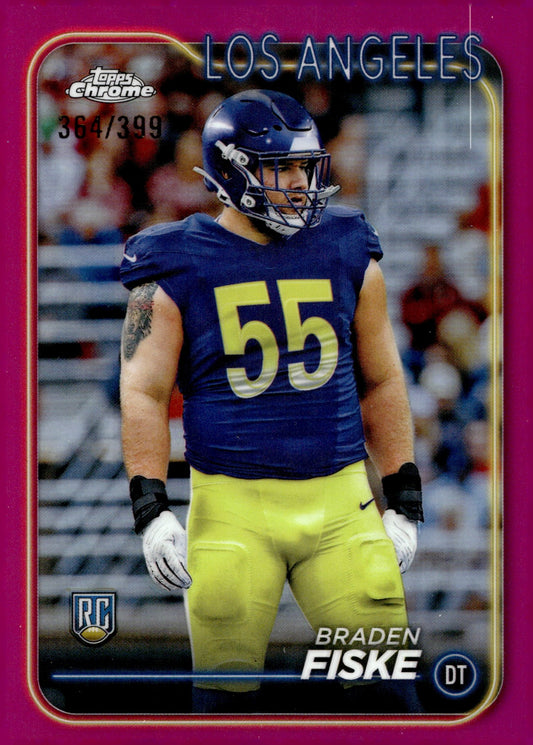 Braden Fiske 2024 Topps Chrome Fuchsia Refractor RC 364/399 #273 - Collector Store LLC