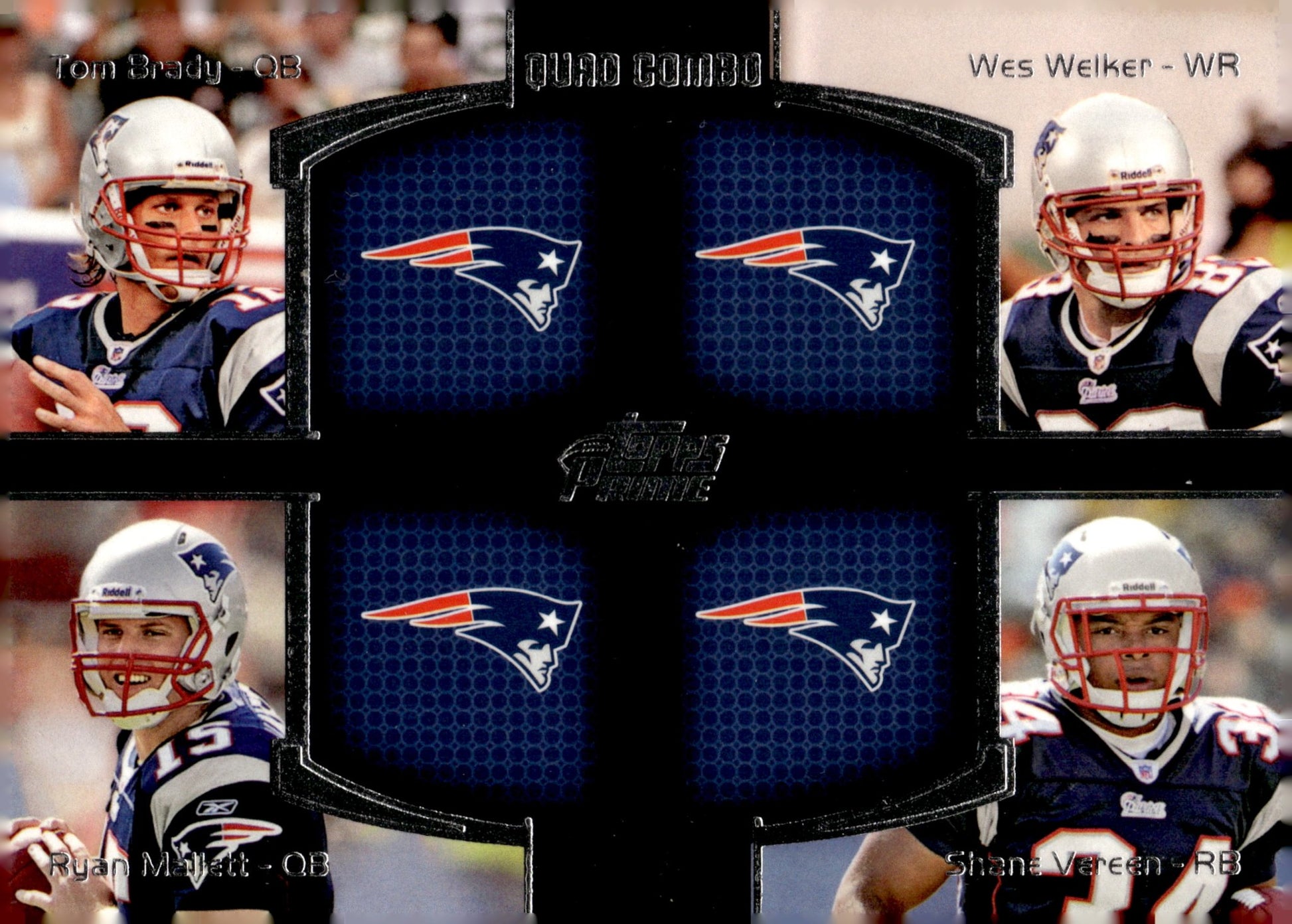 Brady / Welker / Mallett / Vereen 2011 Topps Prime Quad Combo #QC - BWMV - Collector Store LLC