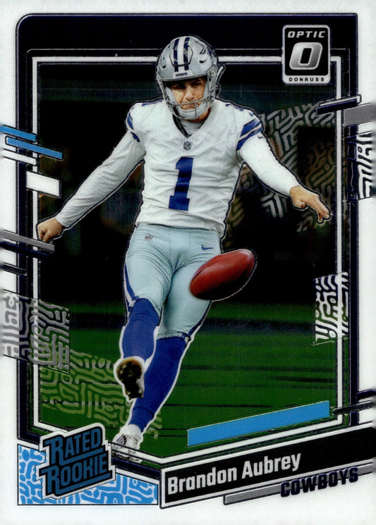 Brandon Aubrey 2023 Panini Donruss Optic Rated Rookie RC #226 #1 - Collector Store LLC