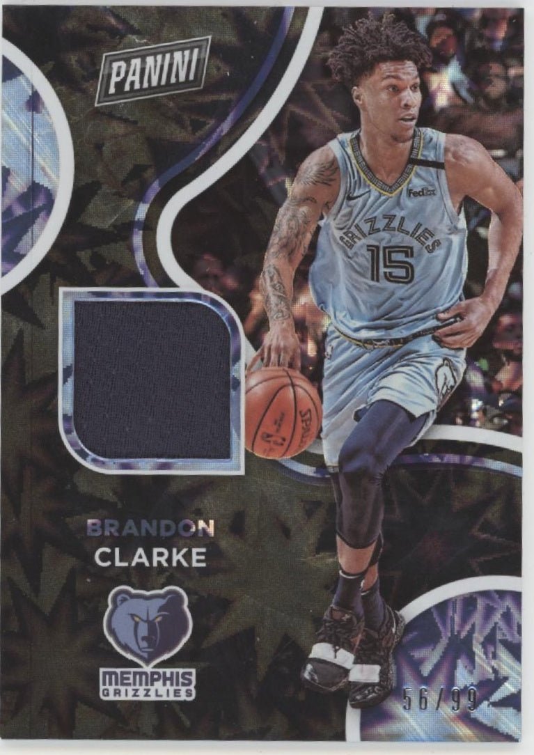 Brandon Clarke 2020 - 21 Panini Player of the Day Swatch #BC - Collector Store LLC