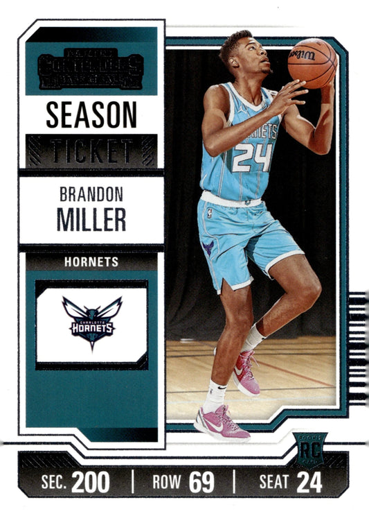 Brandon Miller 2023 - 24 Panini Contenders Season Ticket RC #24 - Collector Store LLC