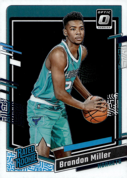 Brandon Miller 2023 - 24 Panini Donruss Optic Rated Rookie RC #219 - Collector Store LLC