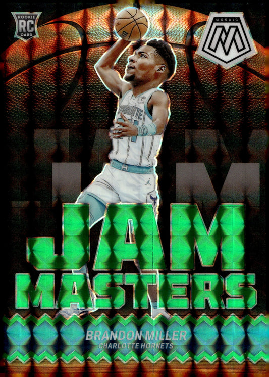 Brandon Miller 2023 - 24 Panini Mosaic Jam Masters Green Prizm RC #1 - Collector Store LLC