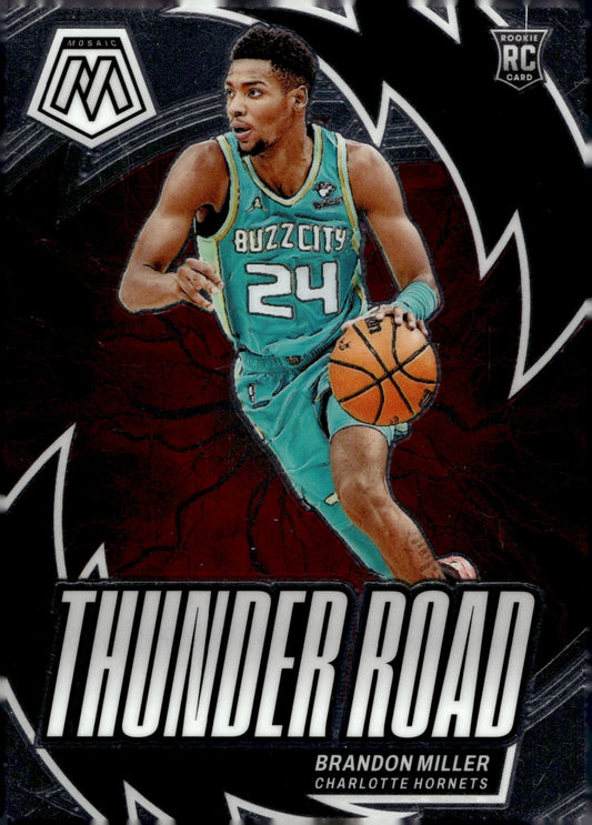 Brandon Miller 2023 - 24 Panini Mosaic Thunder Road RC #19 - Collector Store LLC
