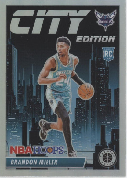 Brandon Miller 2023 - 24 Panini Premium Stock City Edition Prizm RC #12 - Collector Store LLC