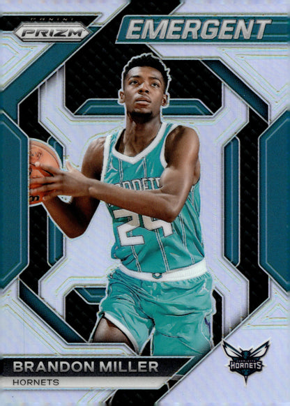 Brandon Miller 2023 - 24 Panini Prizm Emergent Prizm RC #17 - Collector Store LLC