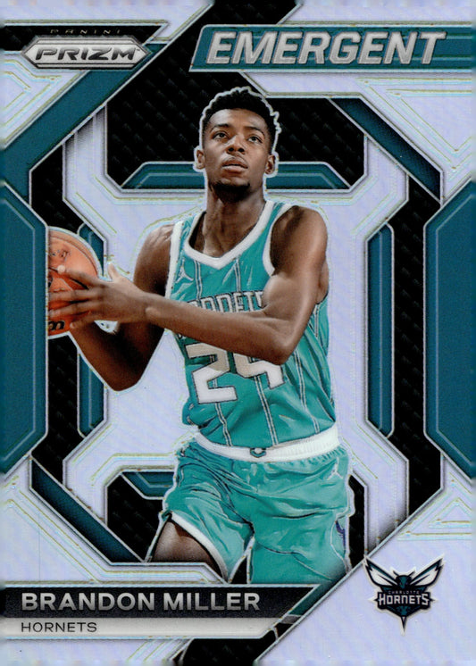 Brandon Miller 2023 - 24 Panini Prizm Emergent Prizm RC #17 - Collector Store LLC