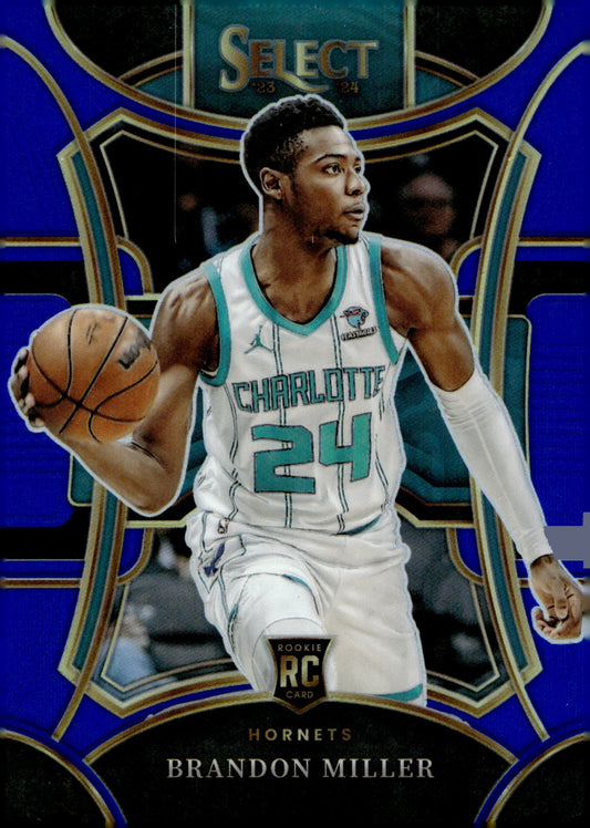 Brandon Miller 2023 - 24 Panini Select Blue Prizm RC #332 - Collector Store LLC