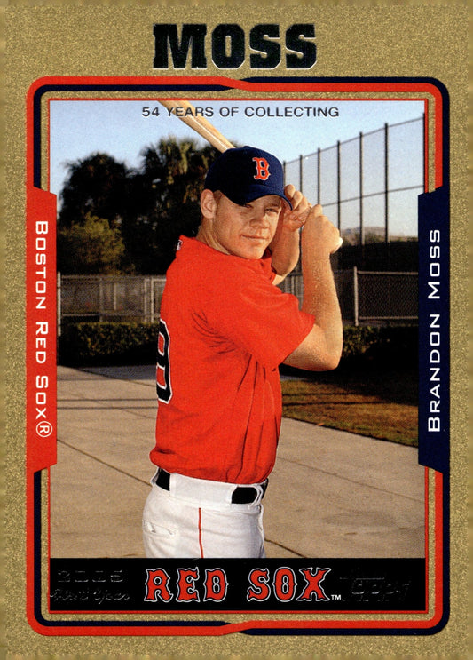 Brandon Moss 2004 Topps Gold Border 0944/2005 303 - Collector Store LLC