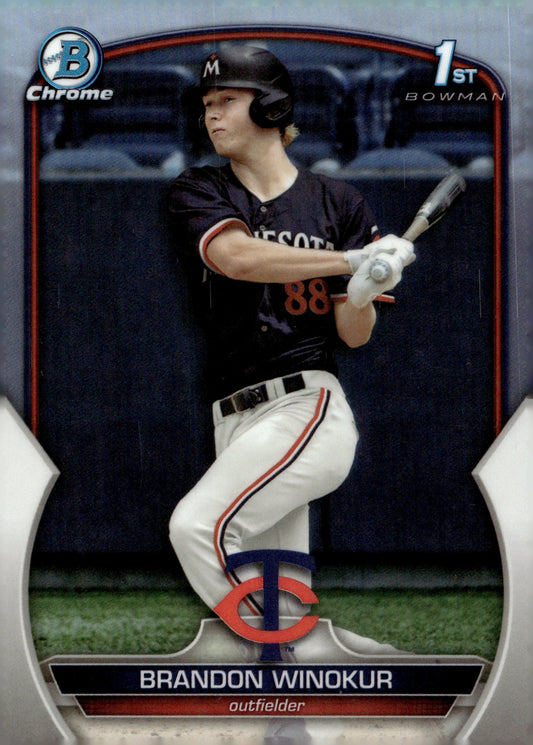 Brandon Winokur 2023 Bowman Chrome Refractor BDC - 69 - Collector Store LLC