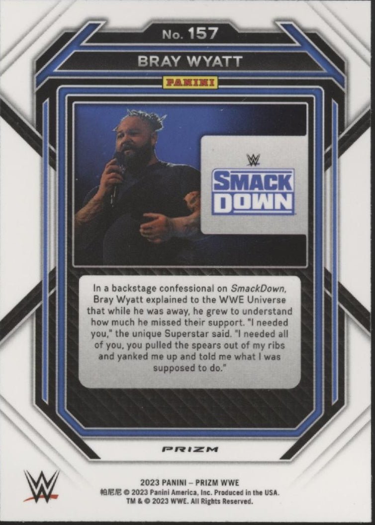 Bray Wyatt 2023 Panini Prizm Disco Prizm #157 - Collector Store LLC