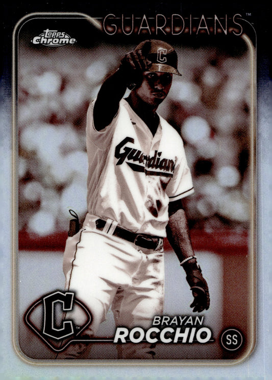 Brayan Rocchio 2024 Topps Chrome Sepia Refractor 113 - Collector Store LLC