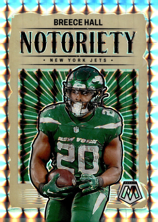 Breece Hall 2024 Panini Mosaic Notoriety Prizm #15 - Collector Store LLC