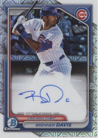 Brennen Davis 2024 Bowman Chrome Mojo Refractor Auto #BMA - BD - Collector Store LLC