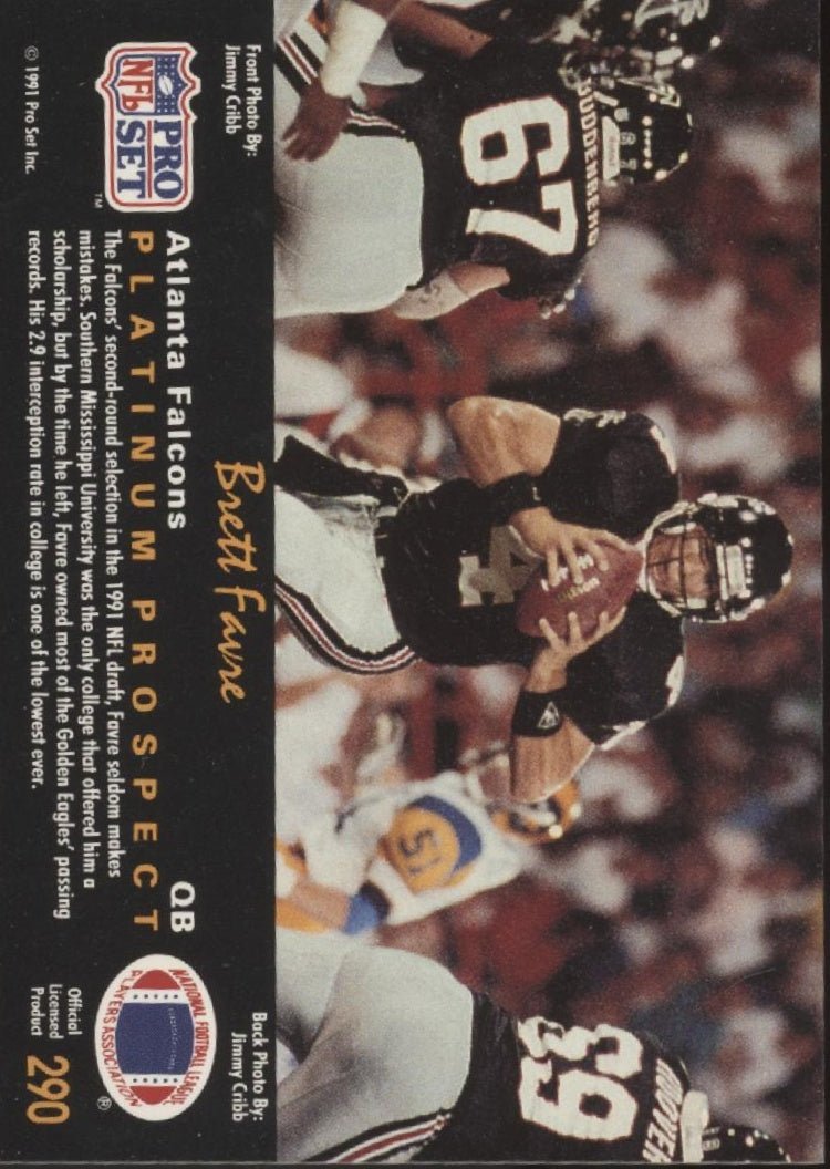 Brett Favre 1991 Pro Set Platinum #290 - Collector Store LLC