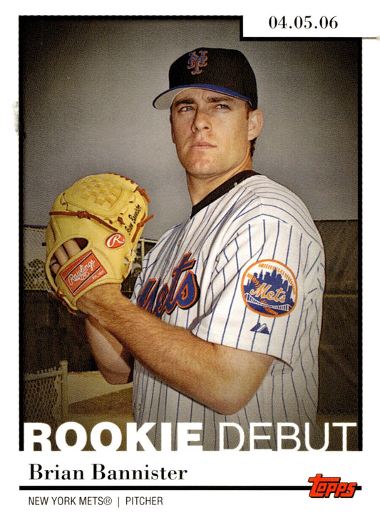 Brian Bannister 2006 Topps Rookie Debut RC RD - 16 - Collector Store LLC