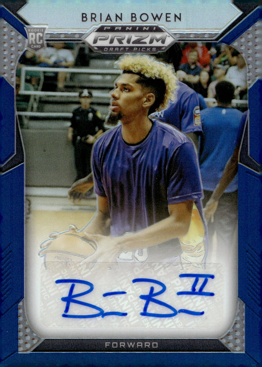 Brian Bowen 2019 Panini Prizm Draft Picks Blue Prizm RC Auto #119 - Collector Store LLC