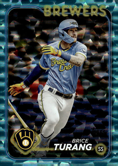 Brice Turang 2024 Topps Series 2 Aqua Foil 277/399 #570 - Collector Store LLC