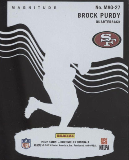 Brock Purdy 2022 Panini Chronicles Magnitude Clear RC #MAG - 27 - Collector Store LLC