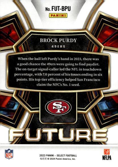Brock Purdy 2023 Panini Select Future #FUT - BPU - Collector Store LLC