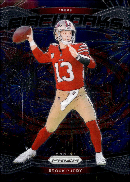 Brock Purdy 2024 Panini Prizm Fireworks #2 - Collector Store LLC