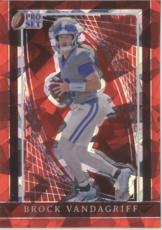 Brock Vandagriff 2024 Leaf Pro Set Red Ice Refractor 2/5 #30 - Collector Store LLC