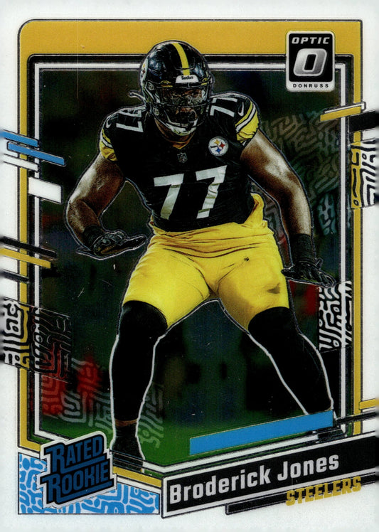 Broderick Jones 2023 Panini Donruss Optic Rated Rookie RC #285 #1 - Collector Store LLC