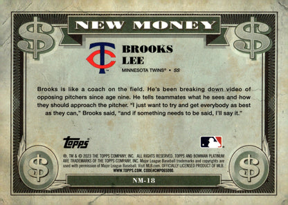 Brooks Lee 2023 Bowman Platinum New Money #NM - 18 - Collector Store LLC