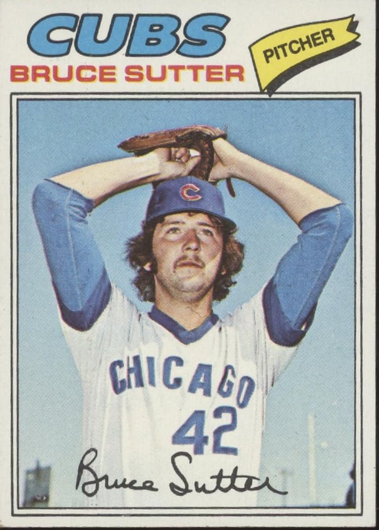 Bruce Sutter 1977 Topps RC #144 Chicago Cubs EX #2 - Collector Store LLC