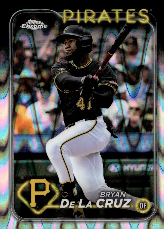 Bryan De La Cruz 2024 Topps Chrome Ray Wave Refractor USC126 - Collector Store LLC