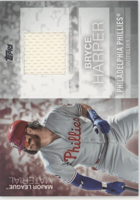 Bryce Harper 2020 Topps Update Series Major League Materials Swatch #MLM - BH - Collector Store LLC