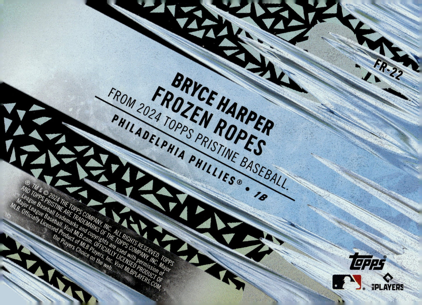 Bryce Harper 2024 Topps Pristine Frozen Ropes #FR - 22 - Collector Store LLC