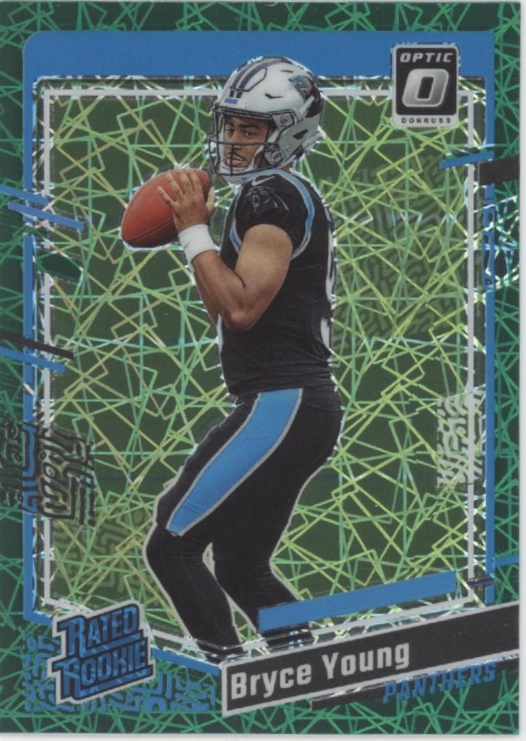 Bryce Young 2023 Panini Donruss Optic Rated Rookie Green Velocity Prizm RC #213 - Collector Store LLC