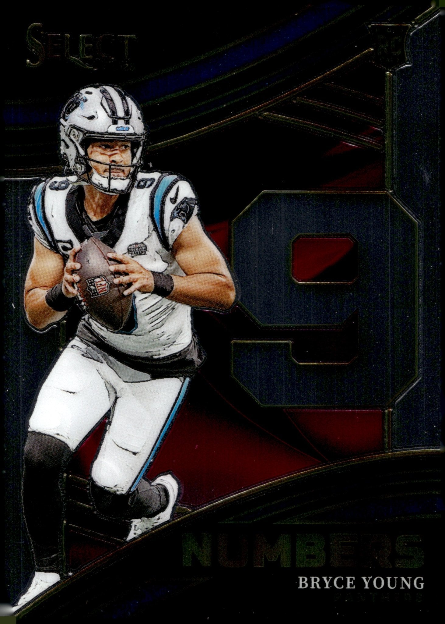Bryce Young 2023 Panini Select Numbers 9 RC #NMB - BYO #2 - Collector Store LLC