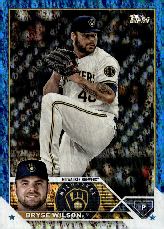 Bryse Wilson 2023 Topps Series 2 Blue Foilboard 682/999 #383 - Collector Store LLC